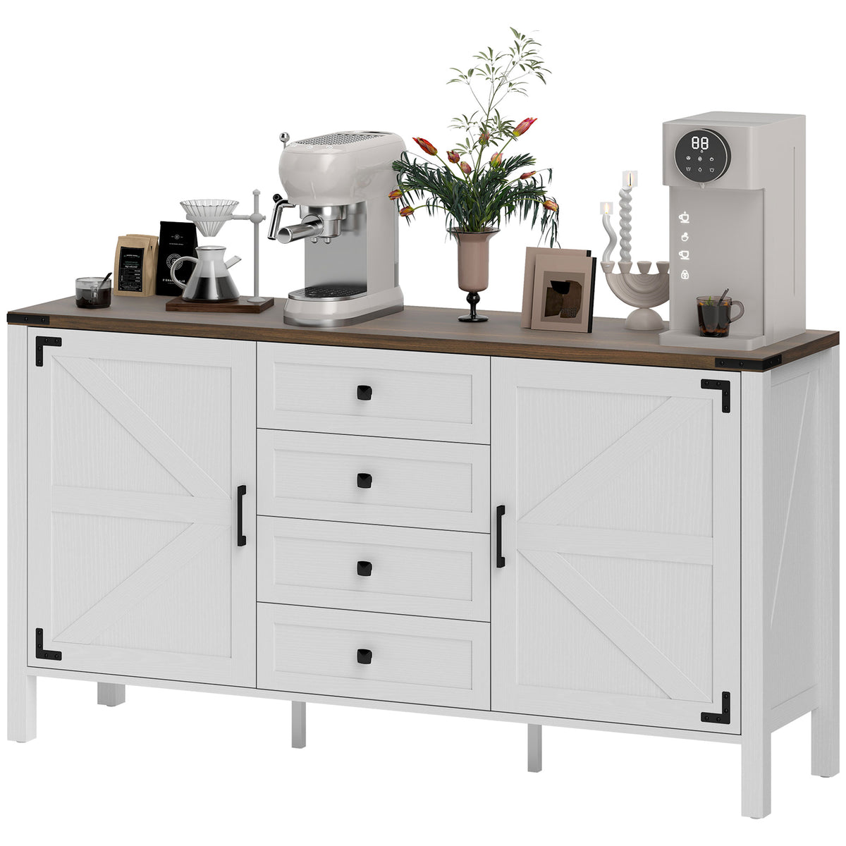 Farmhouse Sideboard with Thick Top – 59"W x 32"H