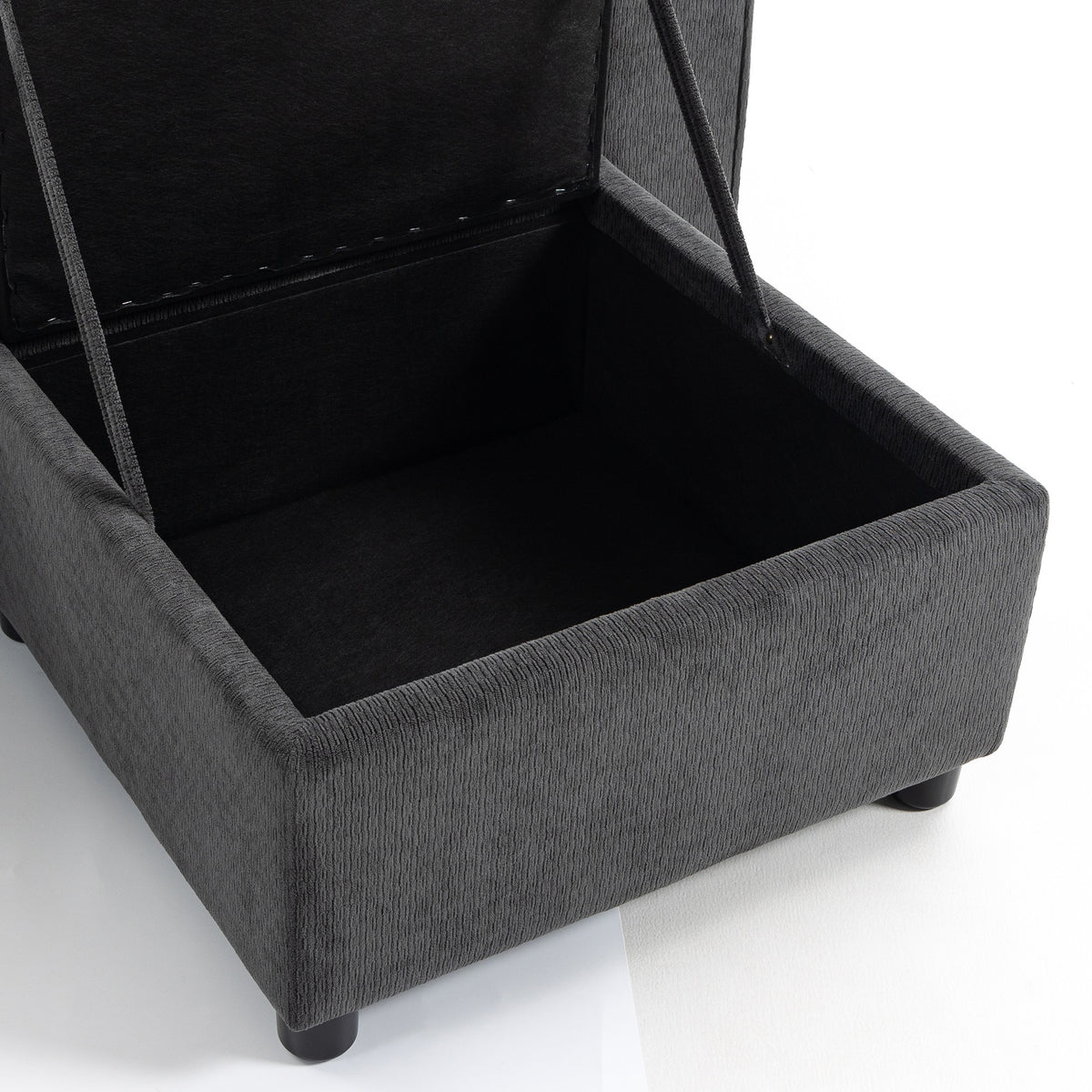 Modular Sleeper Sectional with Reversible Storage Ottoman