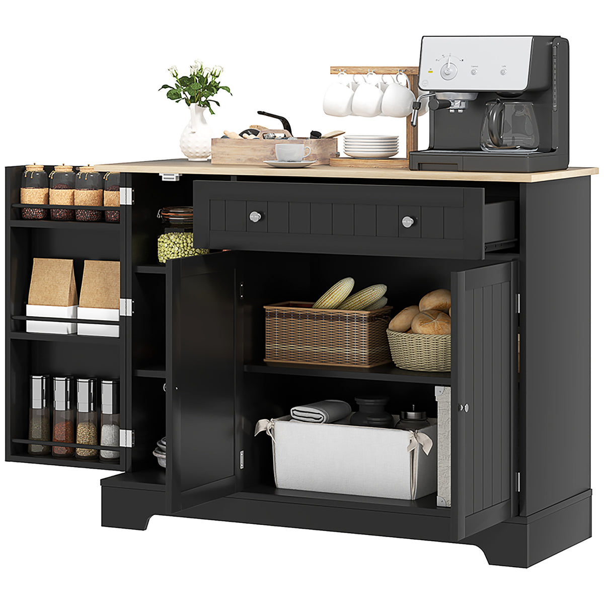 Kitchen Buffet Cabinet with Drawer – 41"W x 33"H