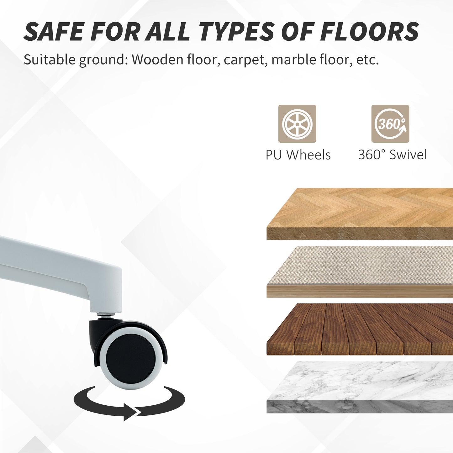 HOMCOM Ergonomic Swivel Desk Chair: Adjustable Lumbar, Flip-up Armrests, Wheels, Beige