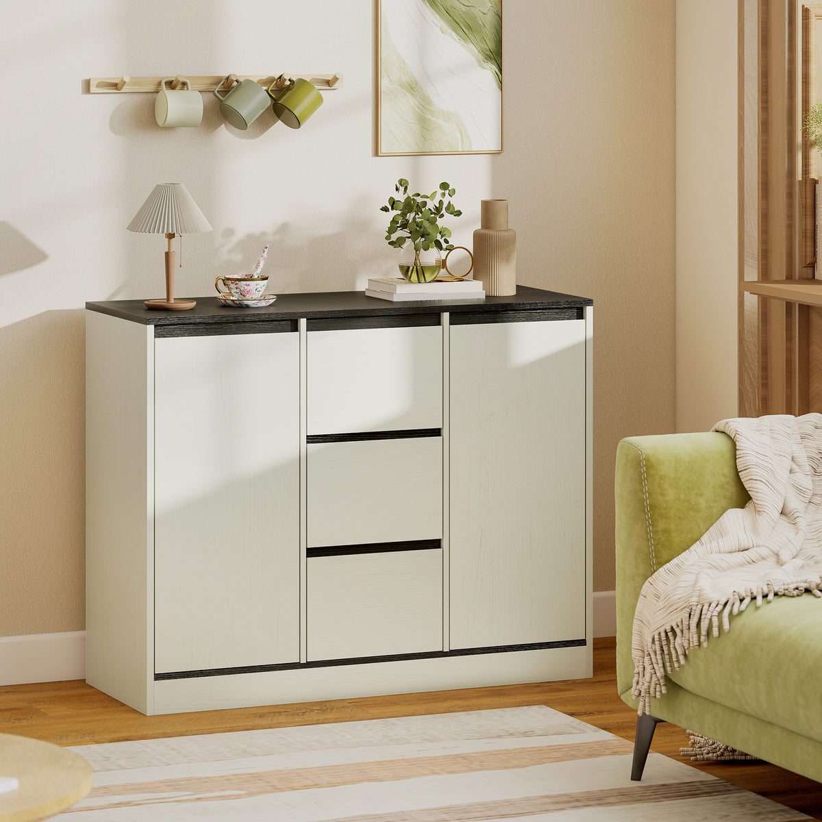 Buffet Cabinet with Soft-Close Hinges – 39"W x 31"H