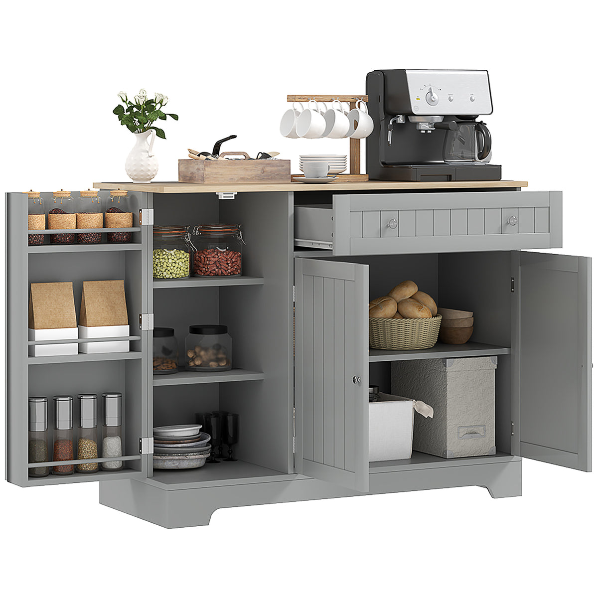 Kitchen Buffet Cabinet with Drawer – 41"W x 33"H