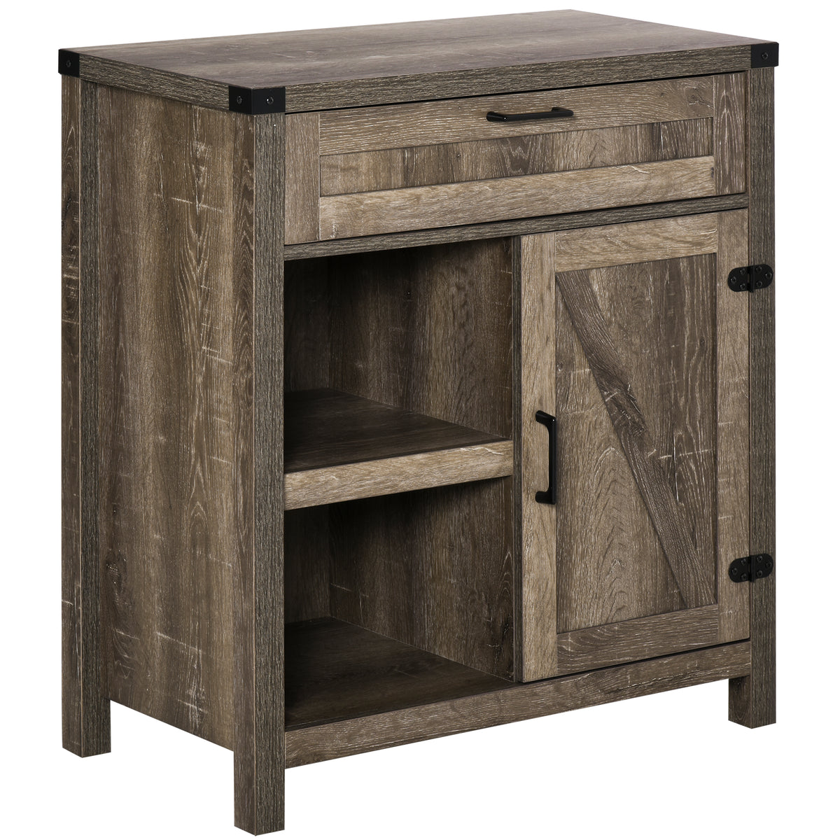 Farmhouse Sideboard with Barn Doors – 30"W x 33"H