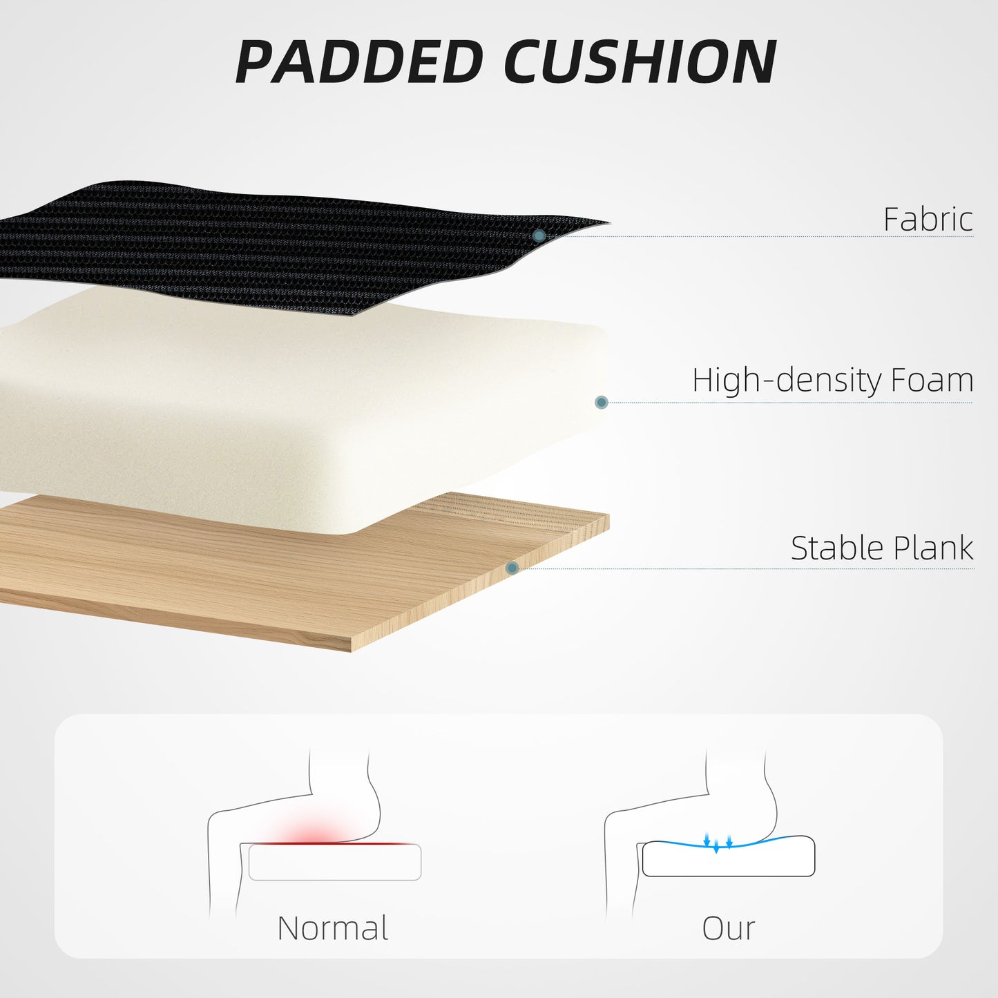 HOMCOM Ergonomic Mesh Office Chair with Flip-up Armrests, Adjustable Lumbar Support, Black