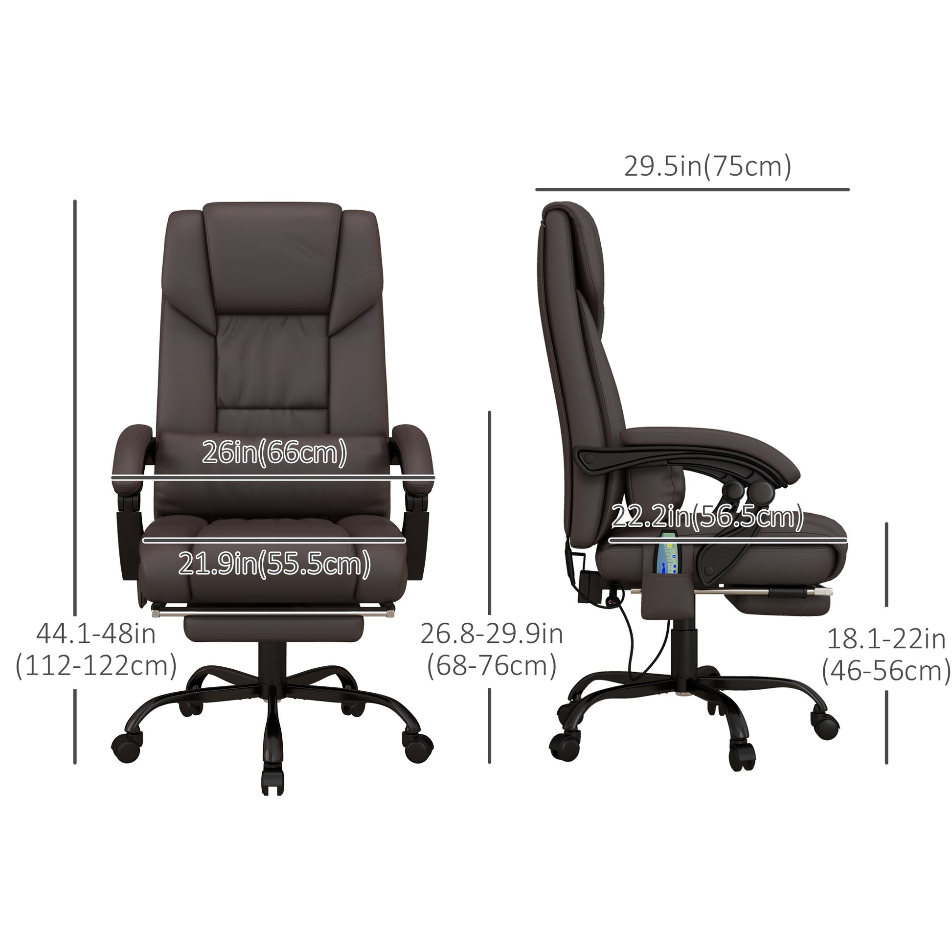 Vinsetto 6 Point Vibration Massage Chair