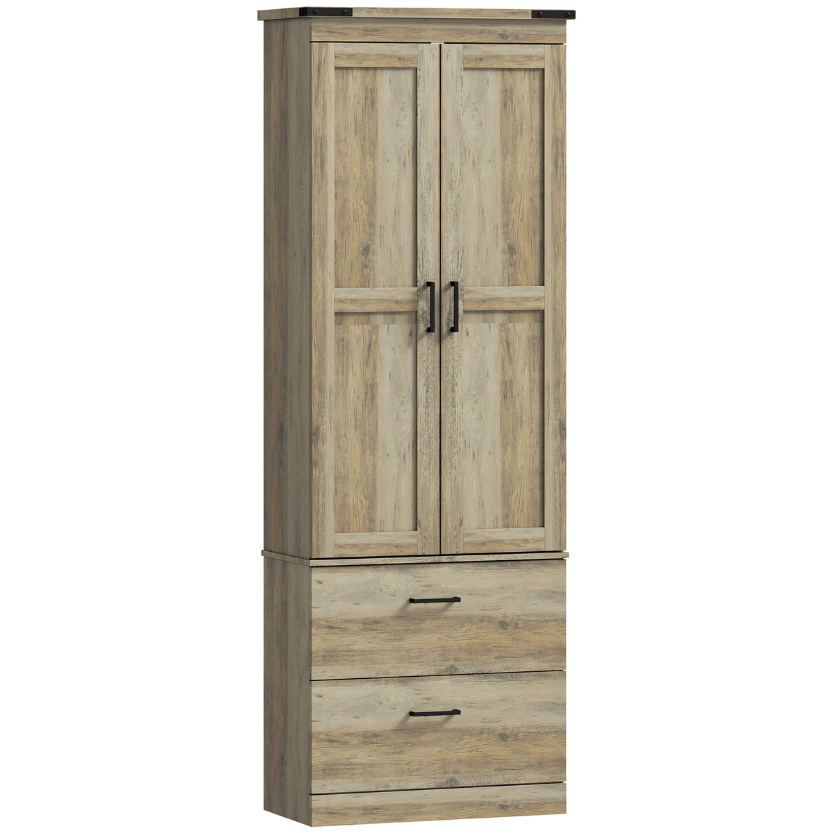 Kitchen Pantry Cabinet with Doors – 24"W x 67"H