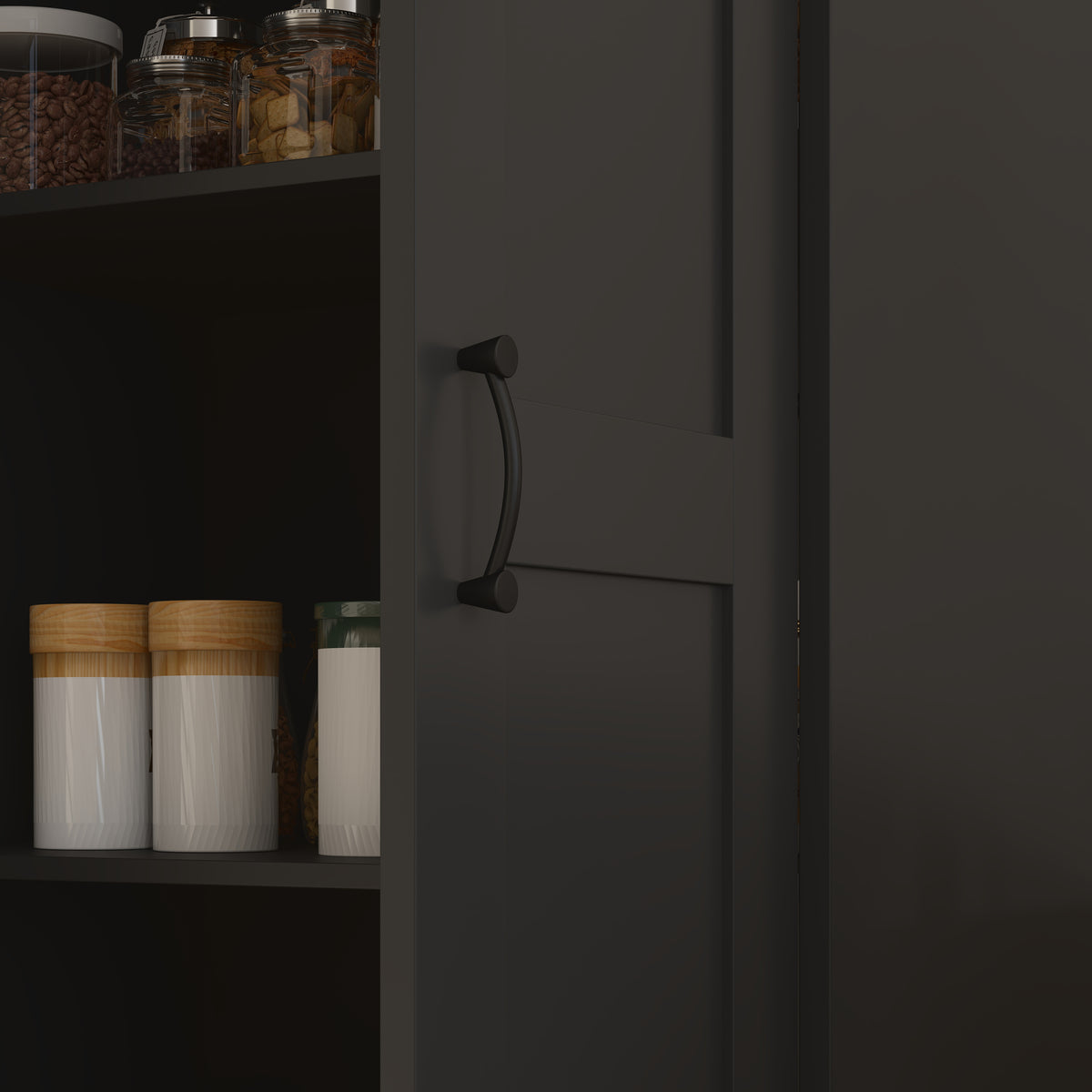 Tall Pantry Cabinet with Adjustable Shelves – 24"W x 69"H