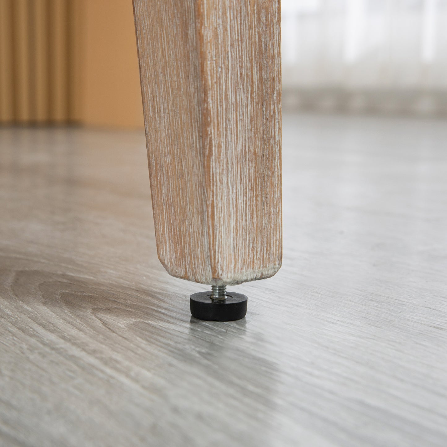 HOMCOM Set of 2 Beige Tufted Upholstered Bar Stools