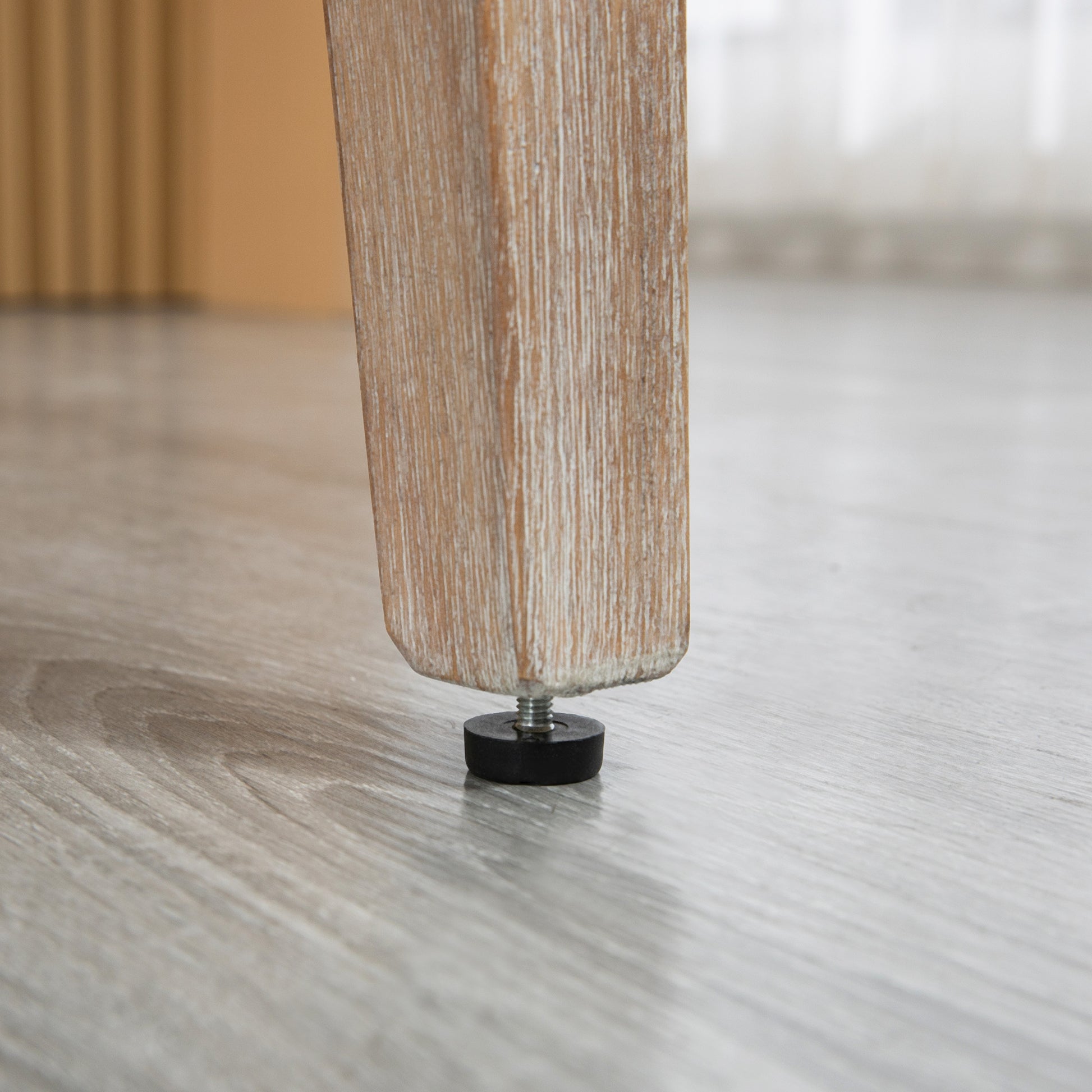 HOMCOM Set of 2 Beige Tufted Upholstered Bar Stools