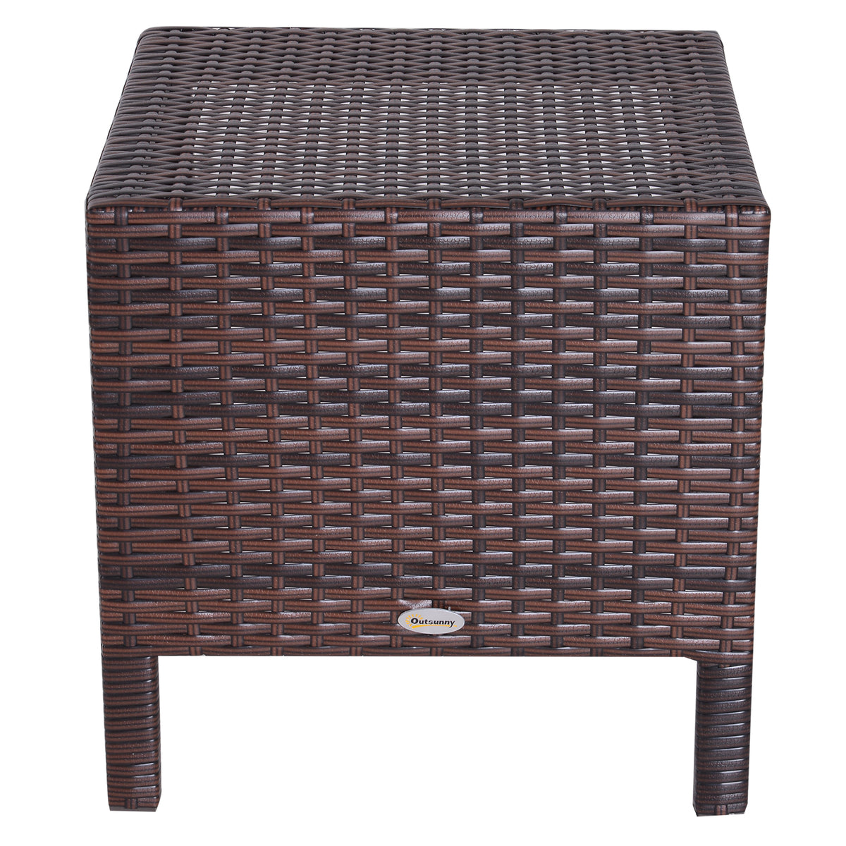 Set of 3 Wicker Nesting Tables Patio Rattan Snack End Side Tables Hand Woven All Weather Garden Outdoor Home Furniture