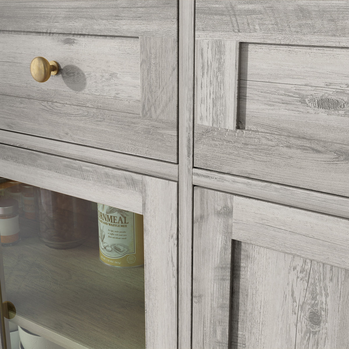 Sideboard Buffet Cabinet with Storage – 55"W x 32"H