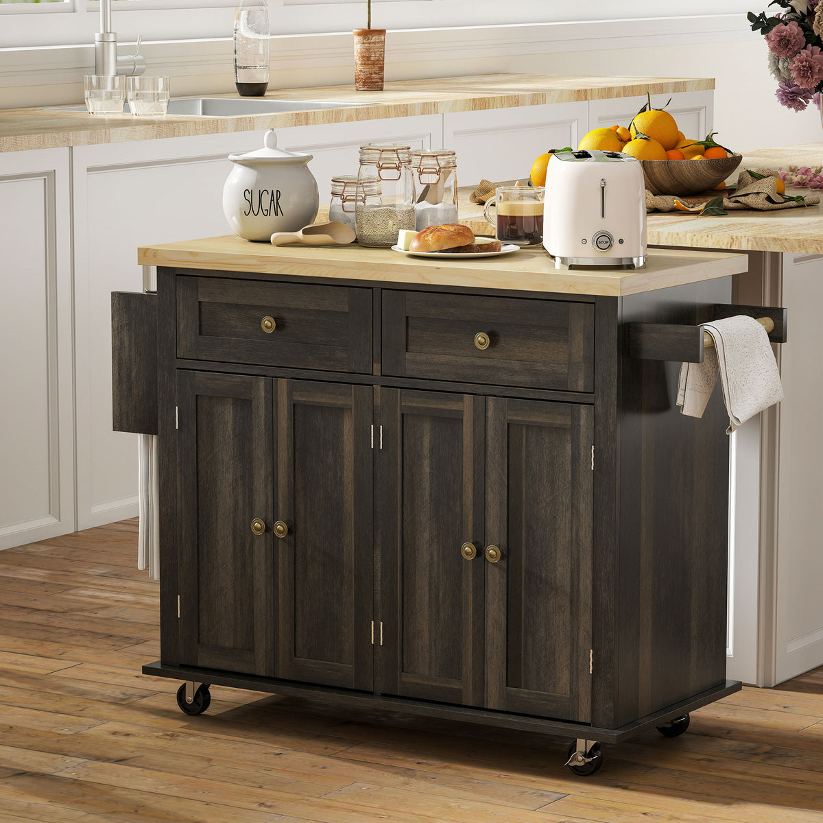 Kitchen Island with Storage – 44"W x 33"H