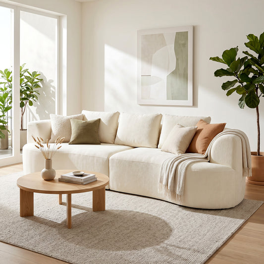 102" Chenille Boneless 3-Seater Sofa