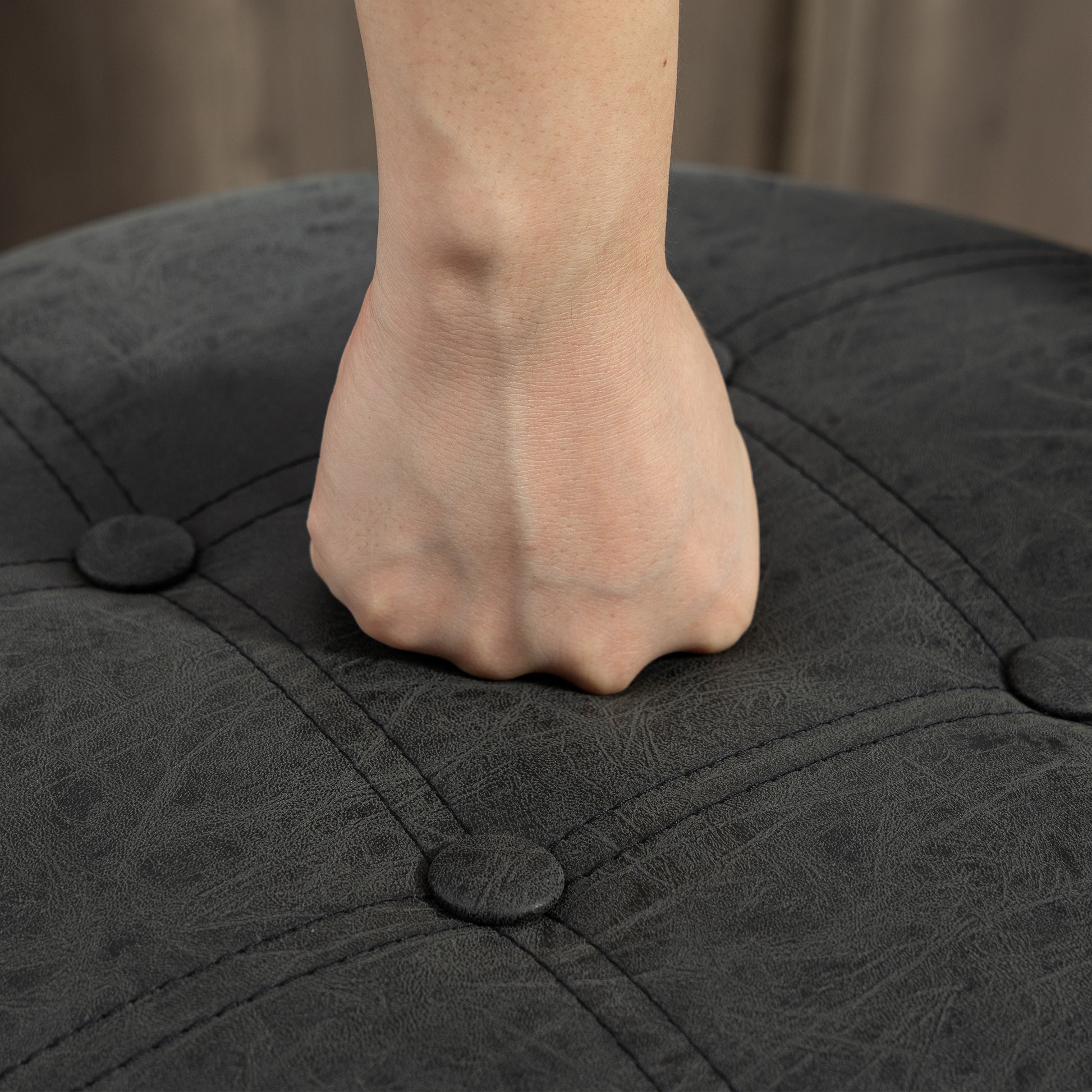 HOMCOM 2-Piece Black Swivel Bar Stools: Hidden Storage, PU Leather, Footrest