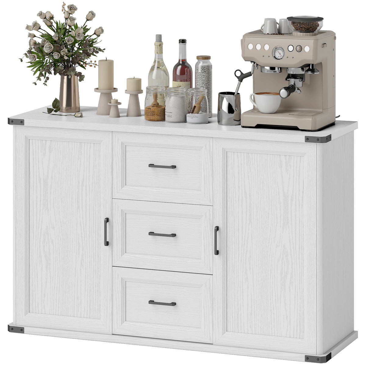 Sideboard with 3 Drawers and 2 Doors – 47"W x 30"H