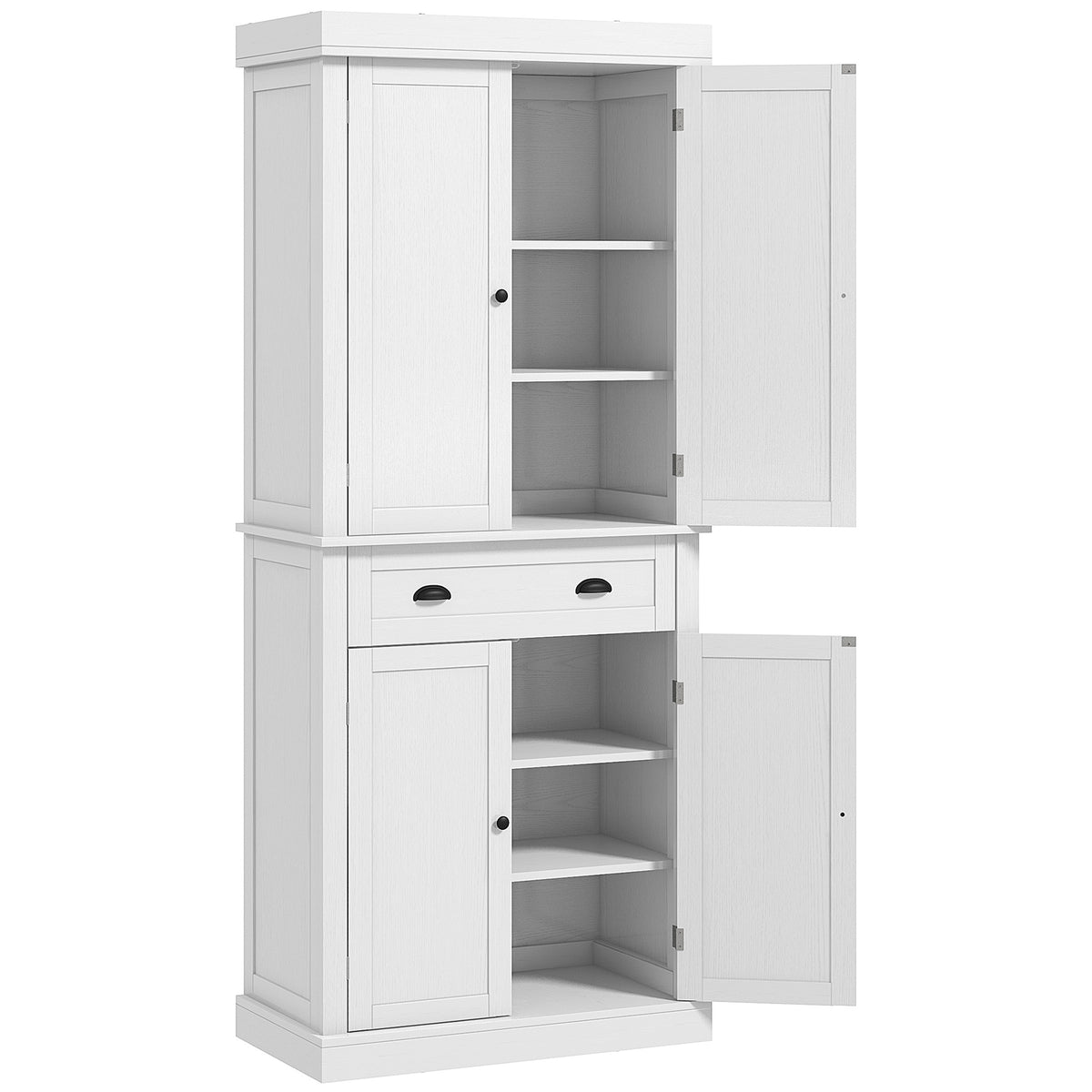 Tall Kitchen Pantry Cabinet with 2 Drawers – 30"W x 73"H