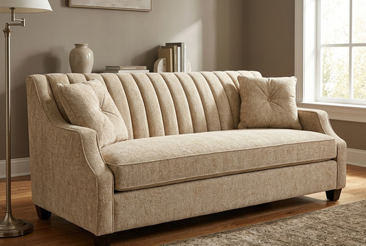 Waterfall sofa in living room