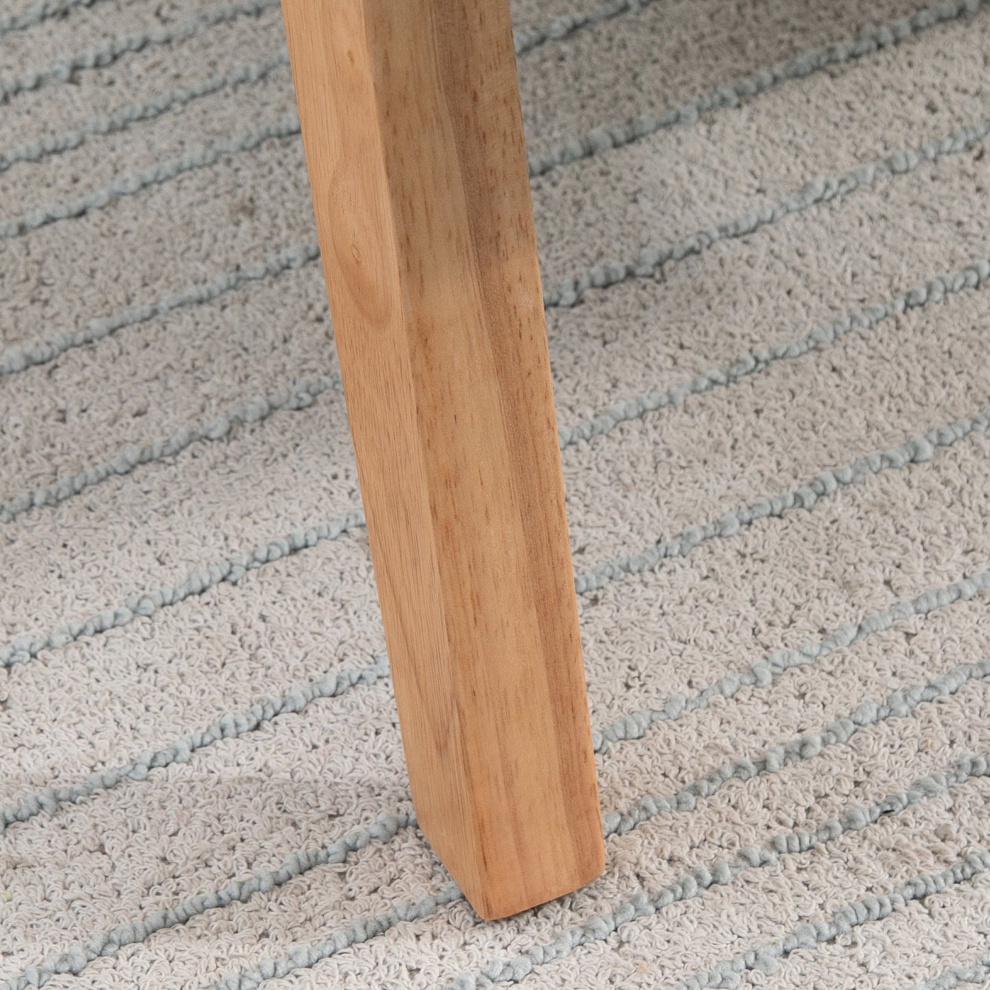 Mid-Century Modern Linen Accent Chair with Wooden Arms - Dark Grey