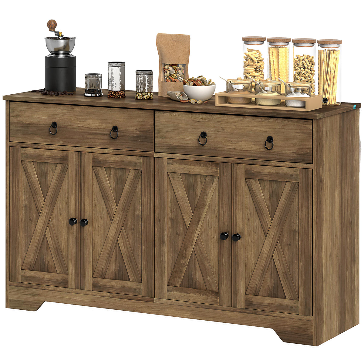 Sideboard Cabinet with 2 Drawers – 48"W x 30"H