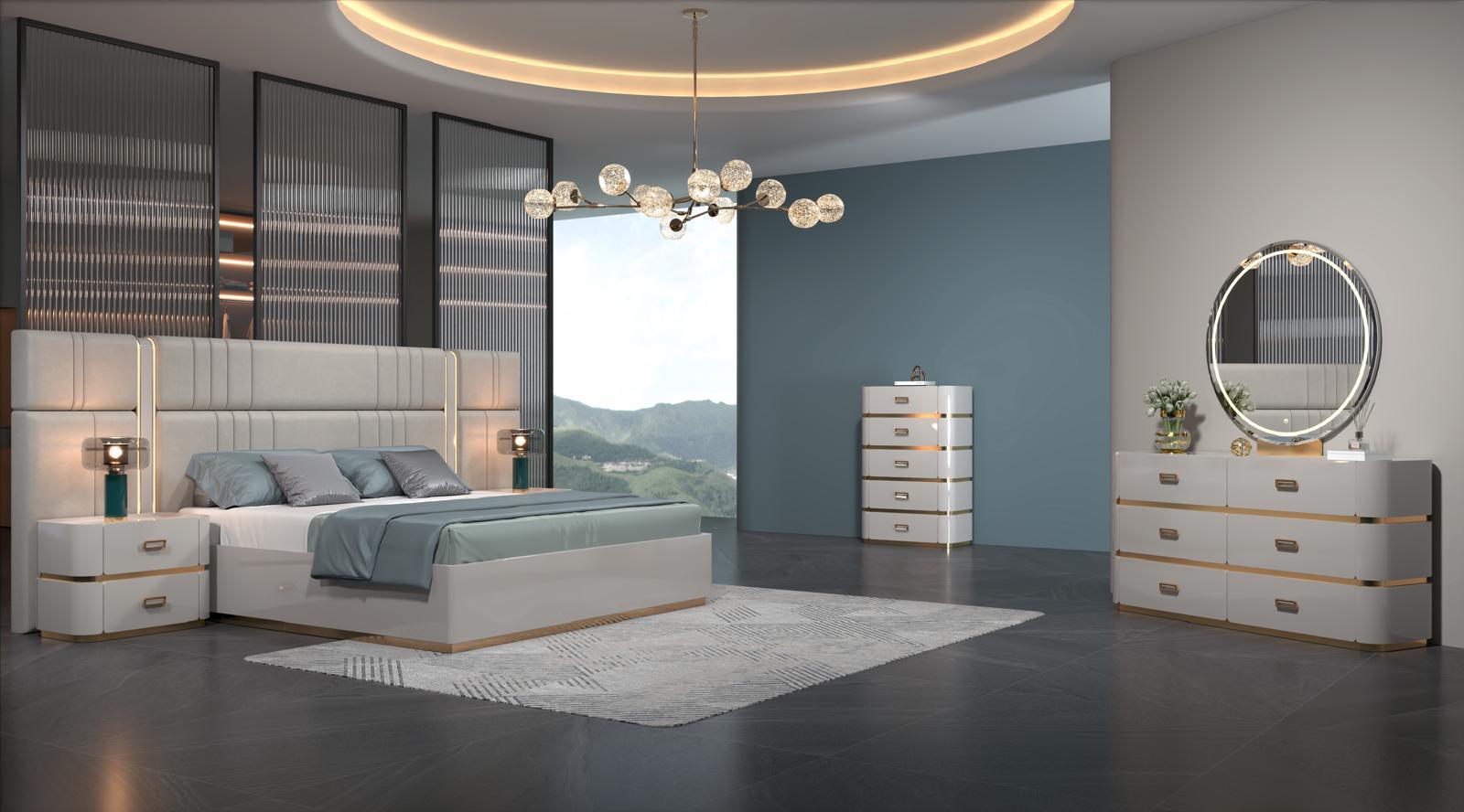 Manchester Modern Classic Wooden Platform Bedroom Set