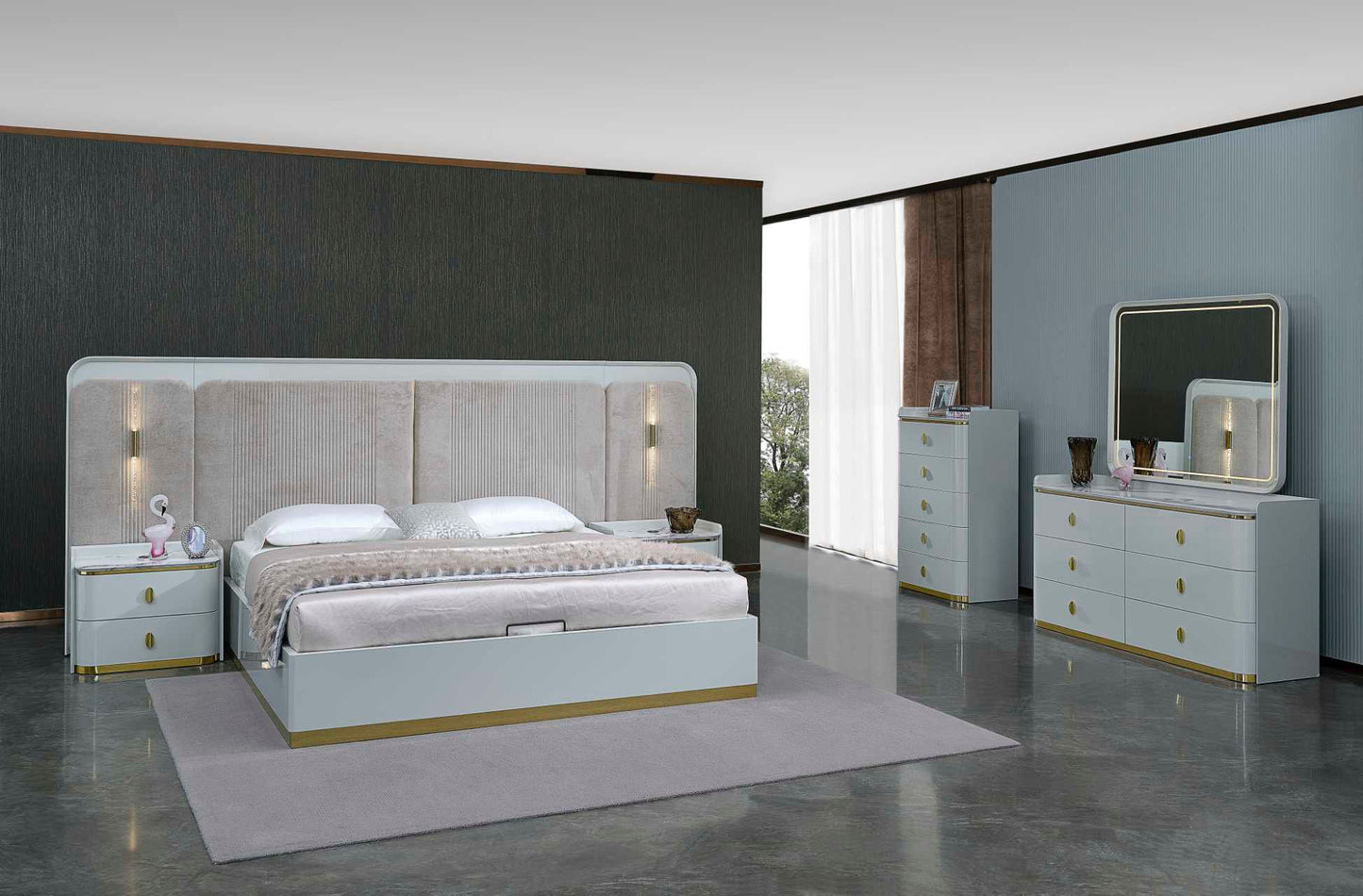 Atina Modern Bedroom Set