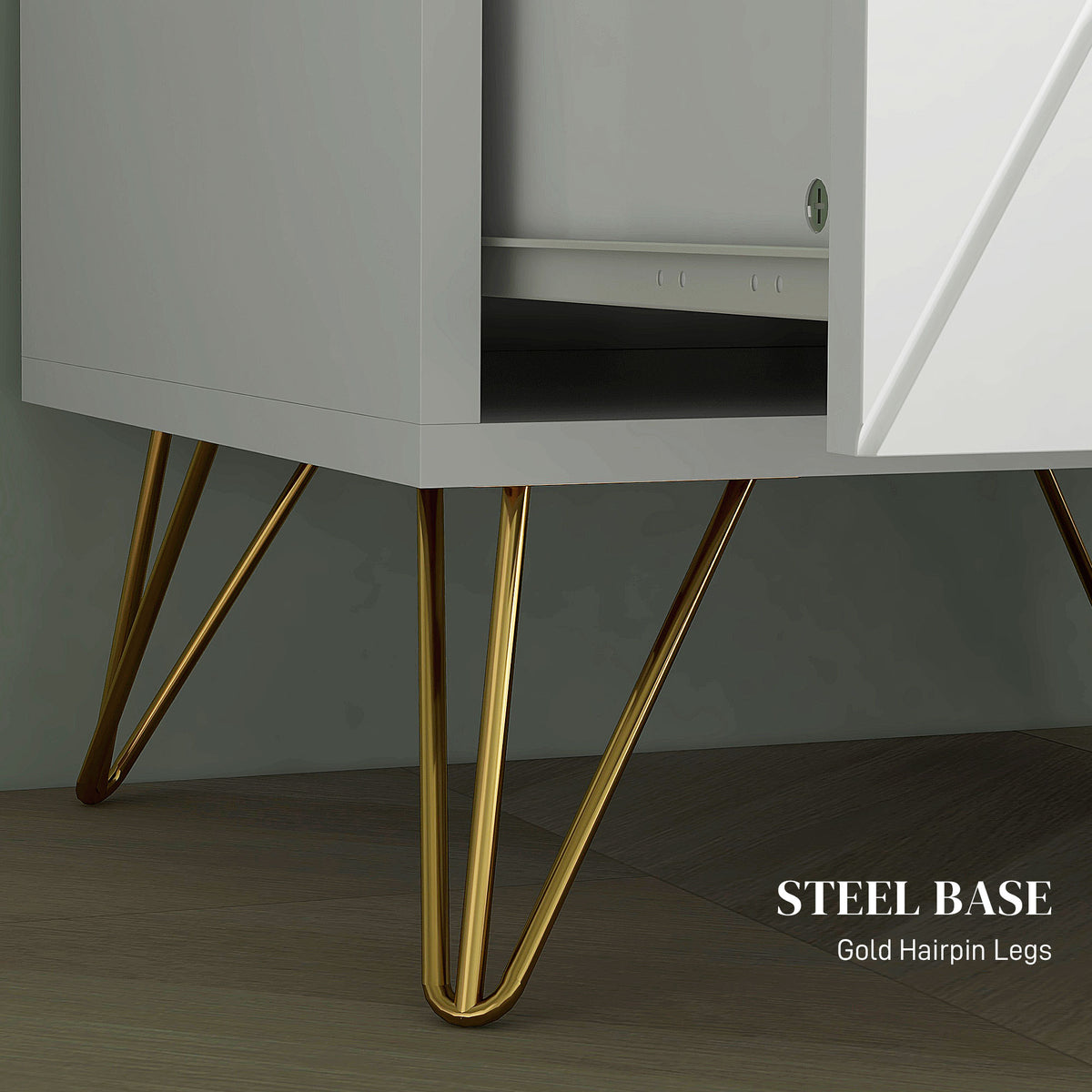 Accent Nightstand with 2 Drawers – 18"W x 22"H