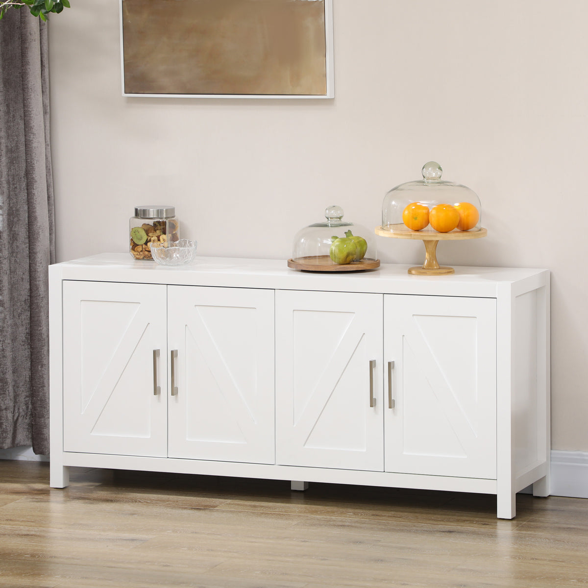 51" Sideboard Buffet with Barn Doors
