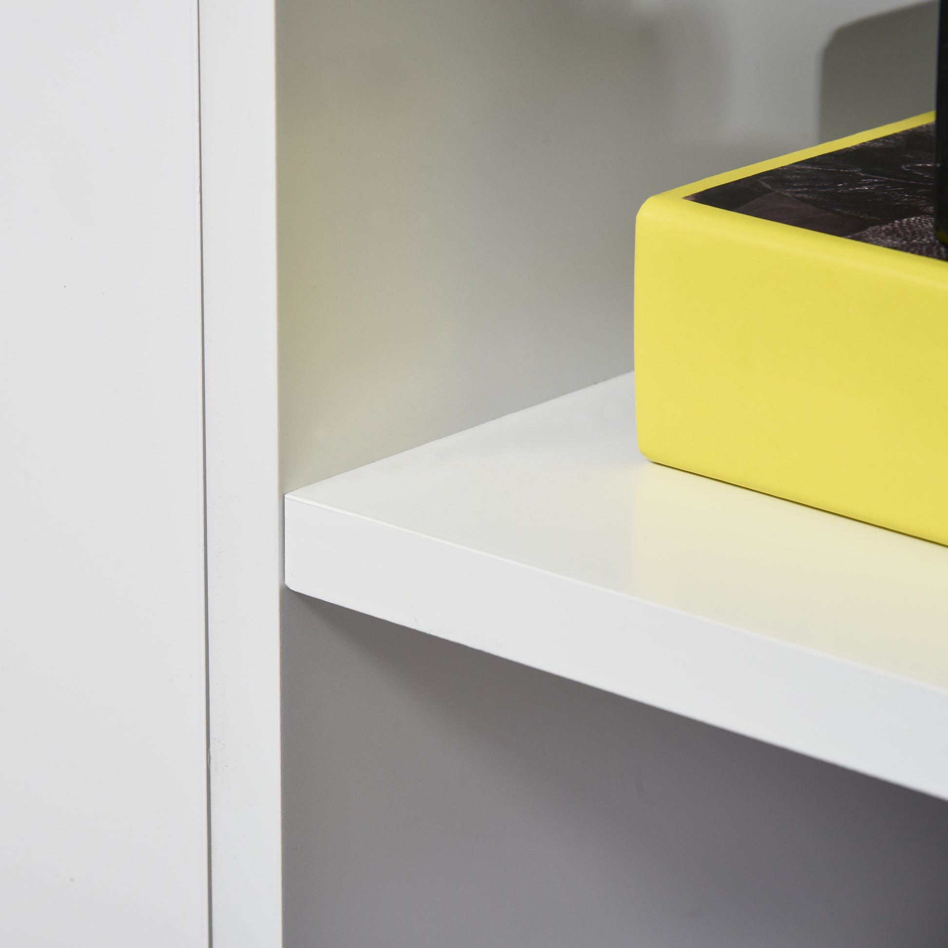 Sleek White Modern TV Stand, Storage for 65-inch TVs, Media Entertainment Center