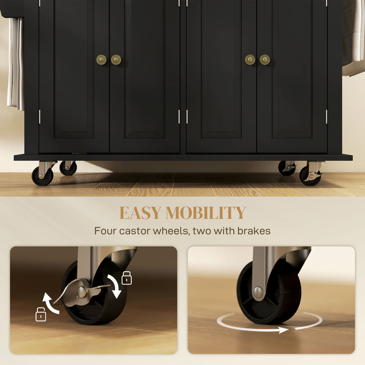 Kitchen Island with Storage – 44"W x 33"H