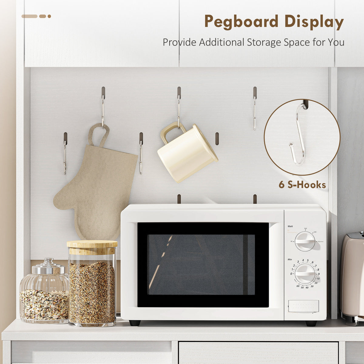 Pantry Cabinet with Charging Station – 38"W x 71"H