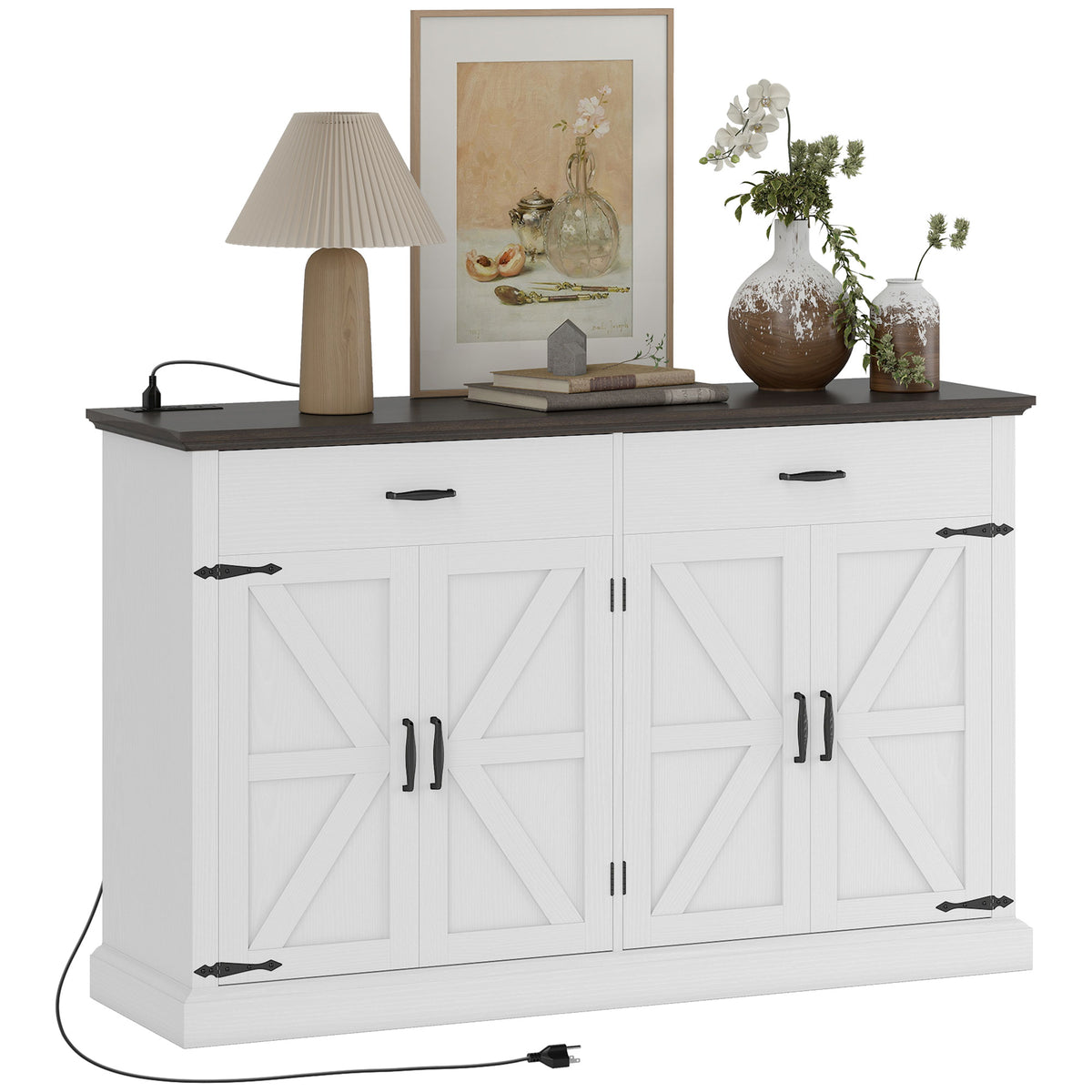 Farmhouse Sideboard with Thick Top – 55"W x 36"H