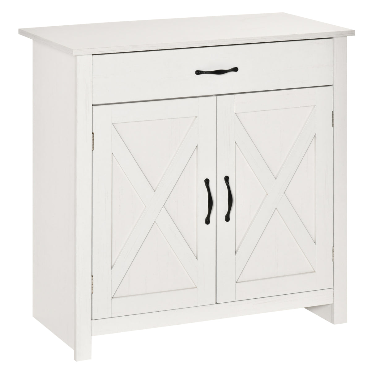 Farmhouse Sideboard Buffet Cabinet with Barn Doors – 32"W x 32"H