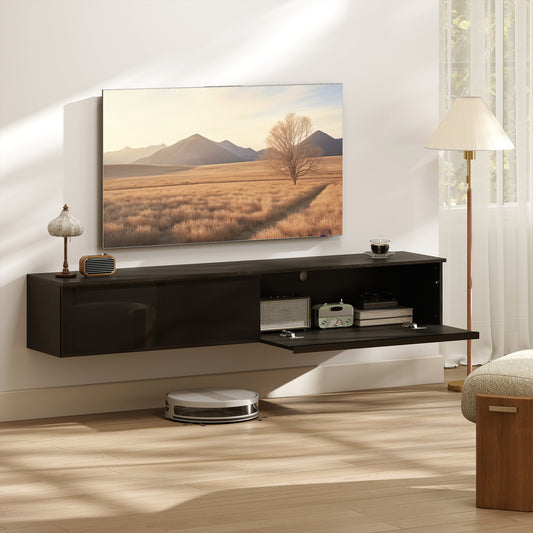 Wall Mounted TV Stand – Floating TV Cabinet with Storage – 71" Wide