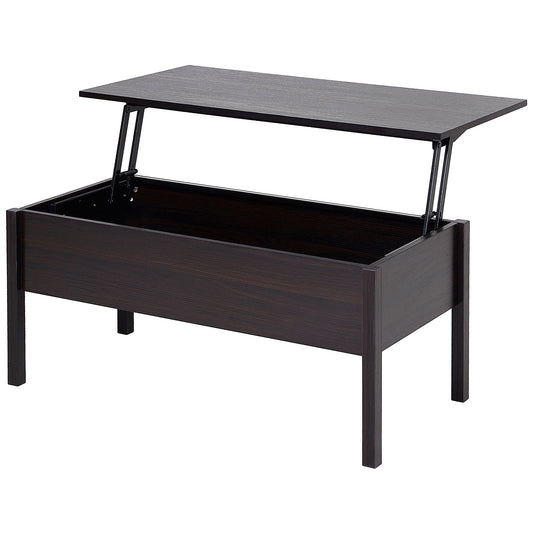 HOMCOM Versatile Lift-Top Coffee Table with Concealed Storage for Modern Living