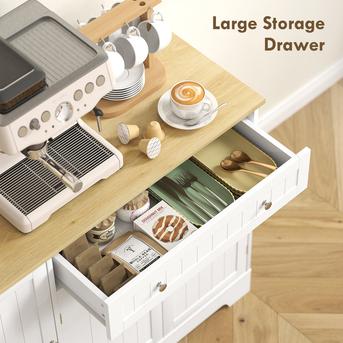Kitchen Buffet Cabinet with Drawer – 41"W x 33"H