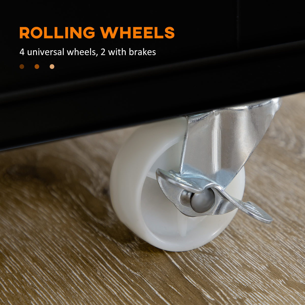Rolling Kitchen Island with Storage – 53"W x 37"H