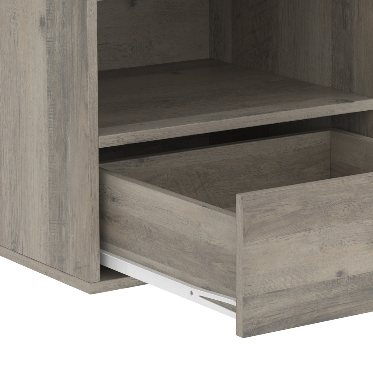 Floating Nightstands with Marble-Effect Top, Set of 2 – 11"W x 10"H