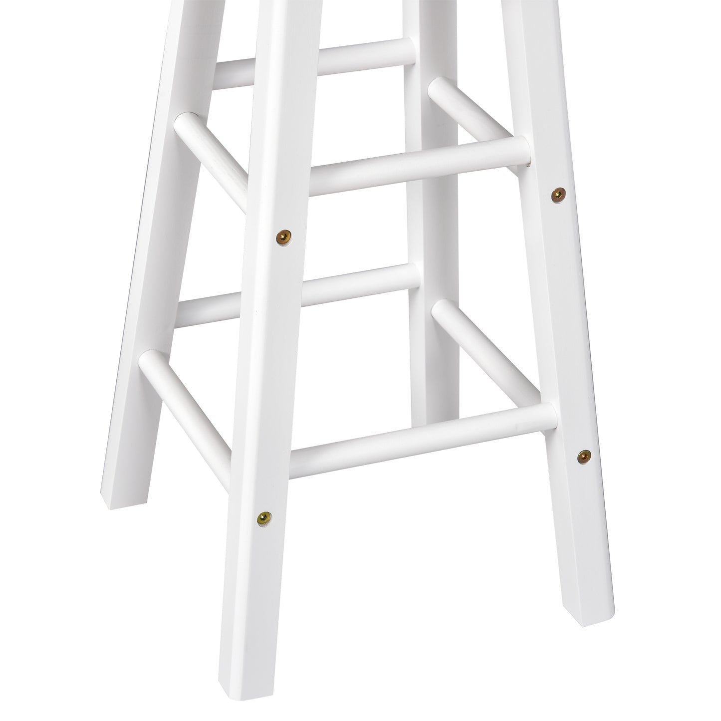 HOMCOM Kitchen Trolley 3-Piece Set with Drop Leaf Table, White