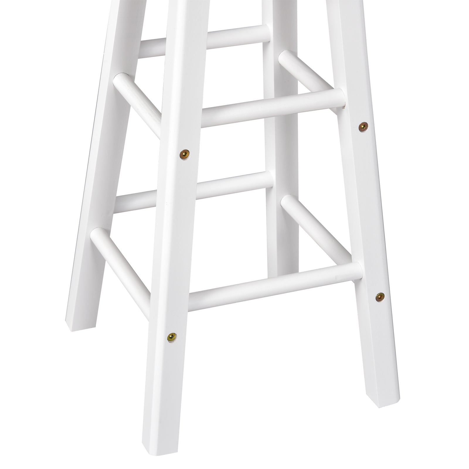 HOMCOM Kitchen Trolley 3-Piece Set with Drop Leaf Table, White