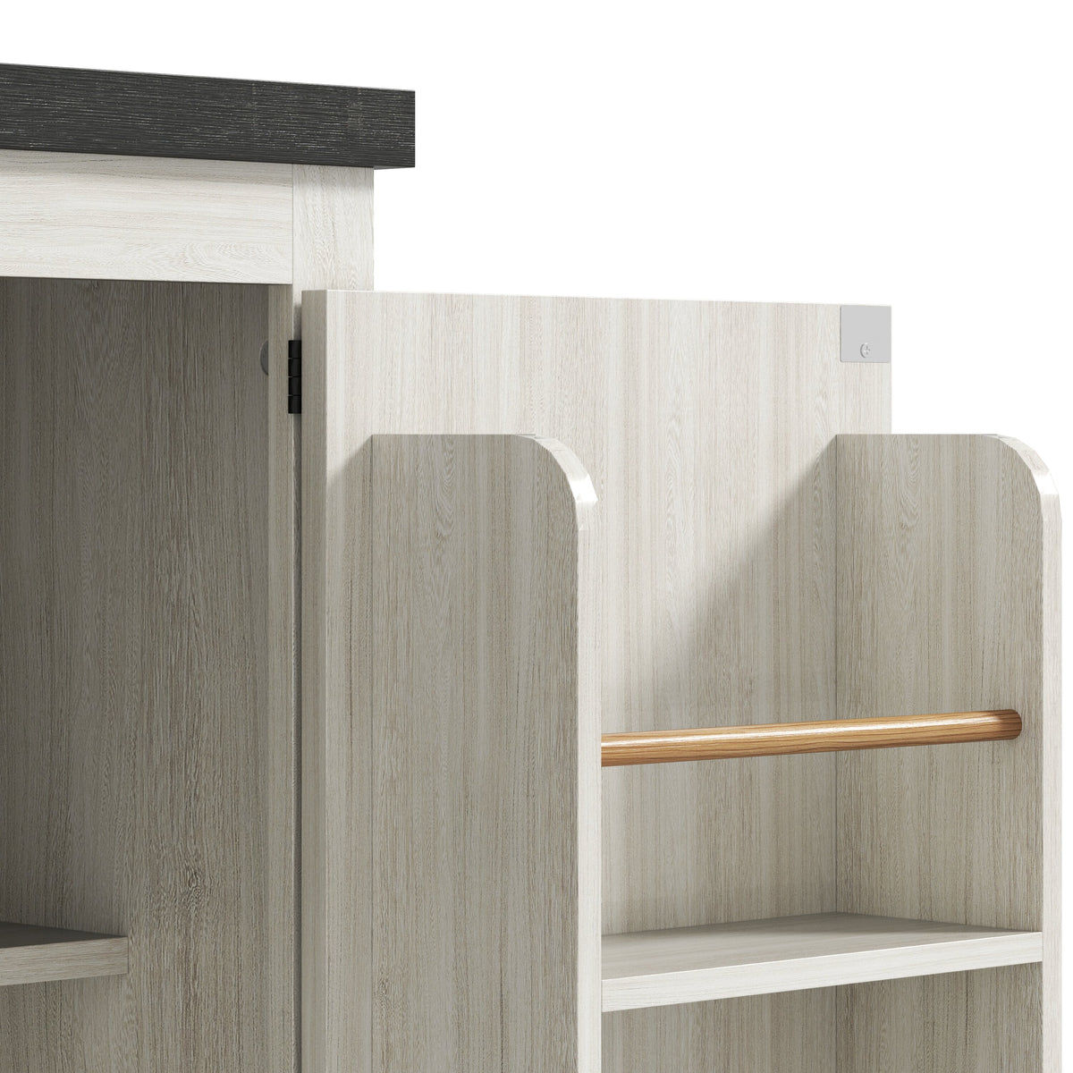 Freestanding Kitchen Pantry Cabinet with Drawers – 29"W x 64"H