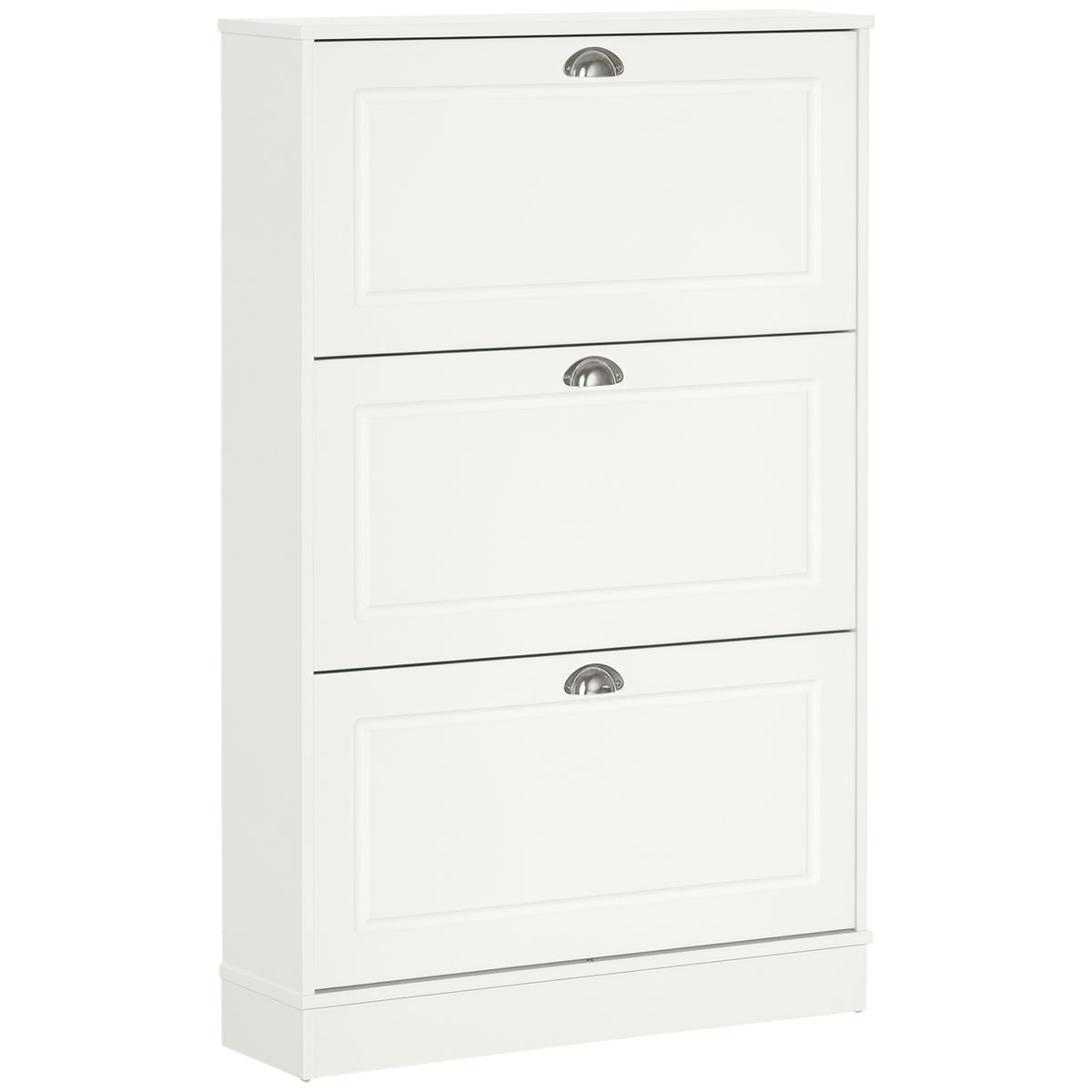 Shoe Cabinet with 3 Flip Drawers – 30"W x 46"H