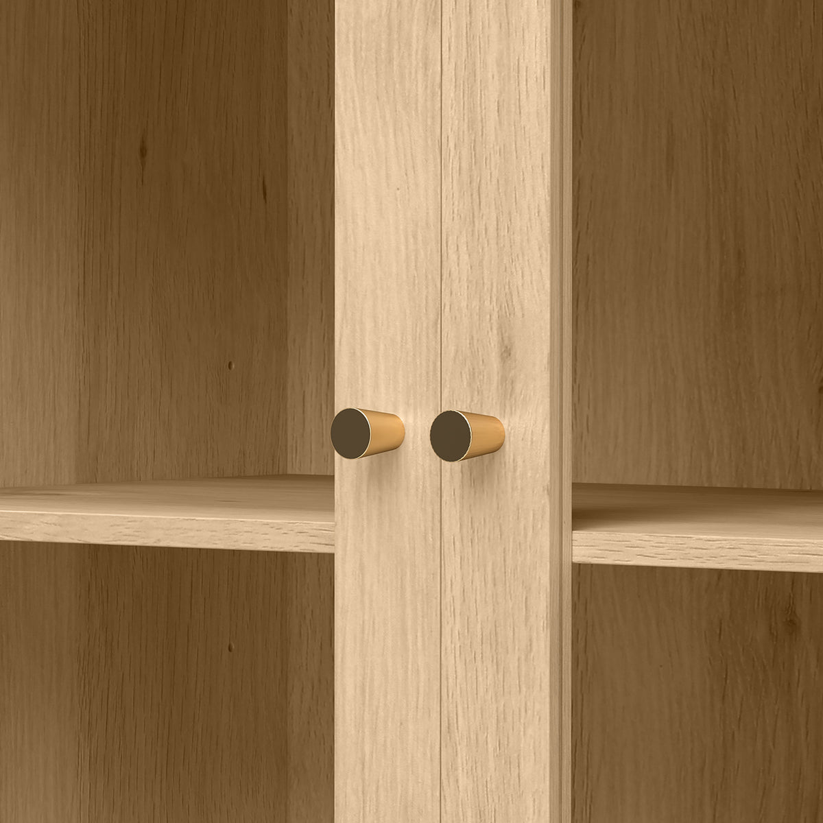 Farmhouse Kitchen Storage Cabinet with 2 Drawers – 31"W x 71"H