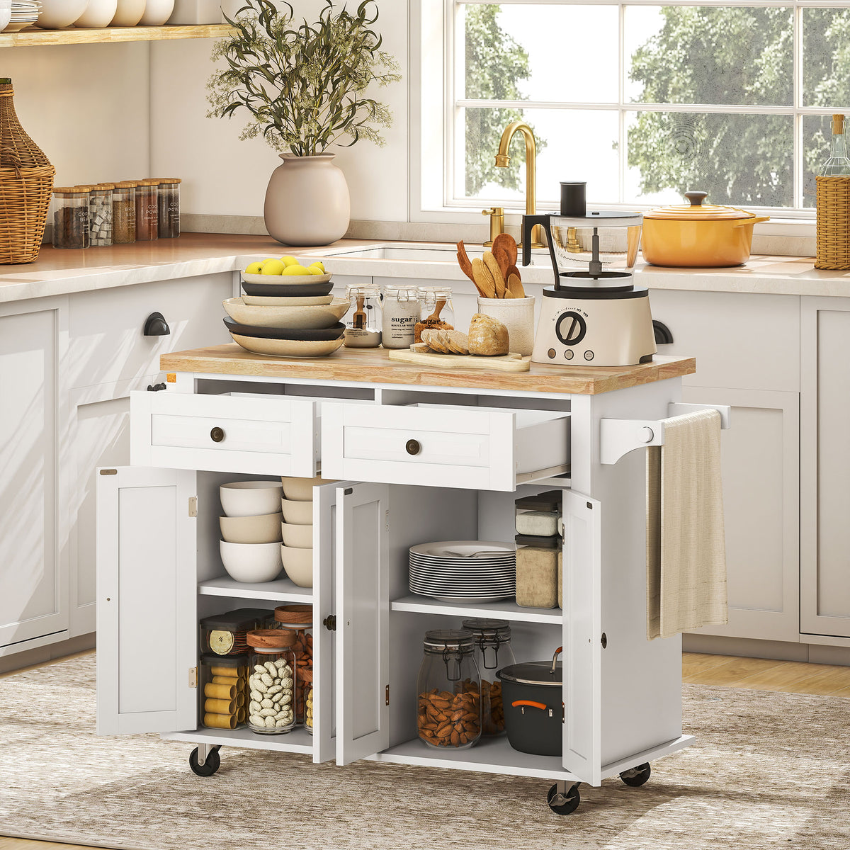 Kitchen Island with Storage – 44"W x 33"H
