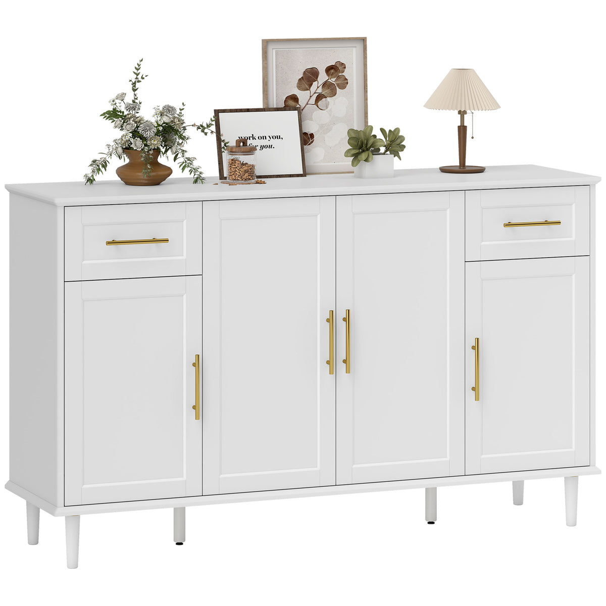 Buffet Cabinet with Soft-Close Doors – 55"W x 34"H