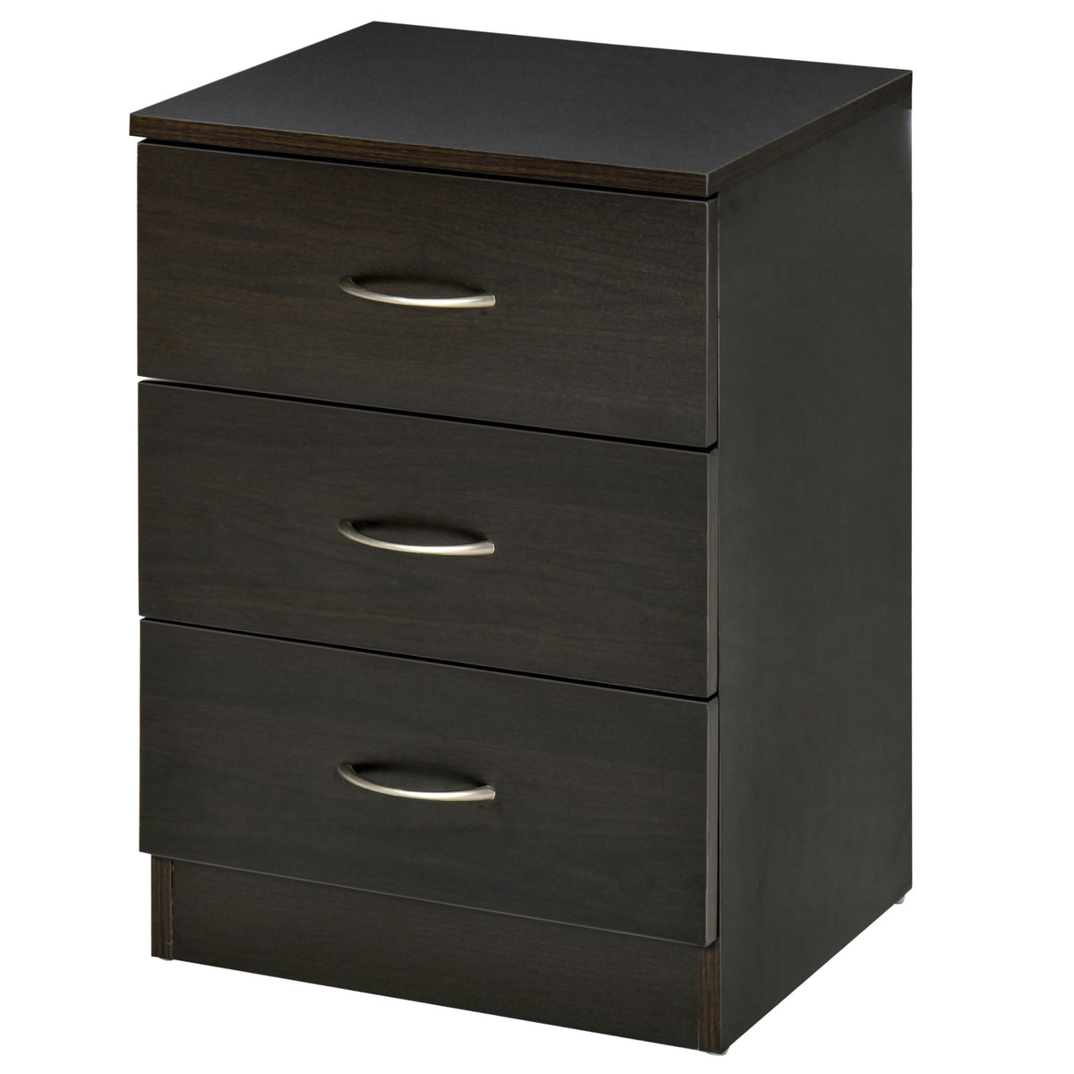 3-Drawer Wood Nightstand – 16"W x 23"H