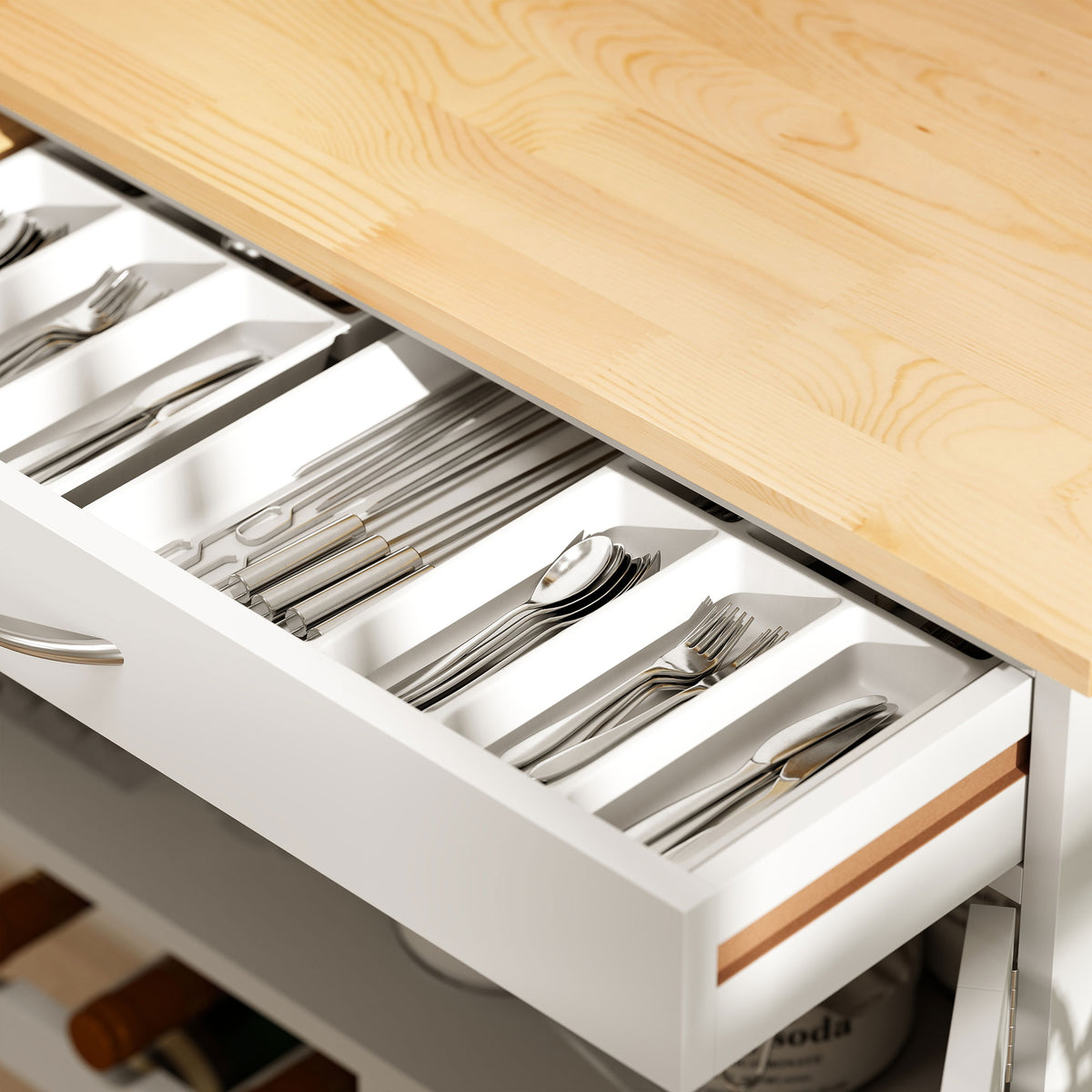 Kitchen Island with Storage Drawer – 27"W x 34"H