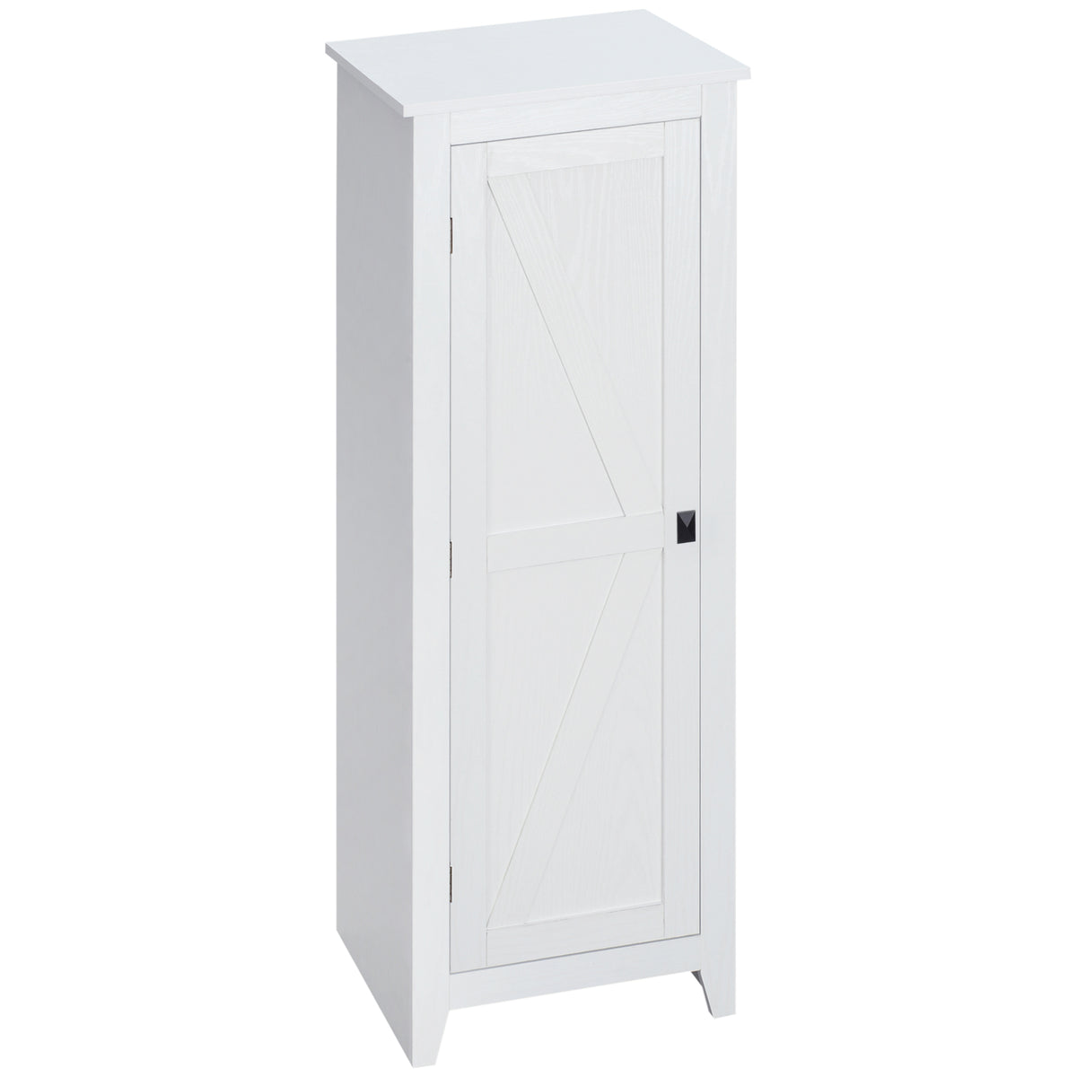 Farmhouse Kitchen Pantry Storage Cabinet with Barn Door – 17"W x 48"H