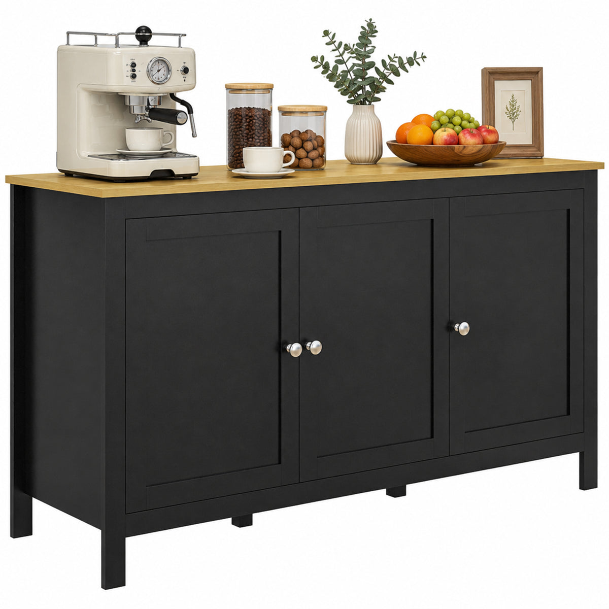 Buffet Cabinet with Doors and Adjustable Shelves – 47"W x 28"H