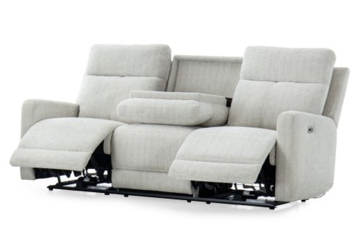 Upholstered Power Recliner Sofa – Oatmeal Milk