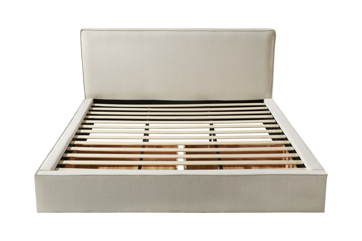 Upholstered Solid Wood Storage Bed